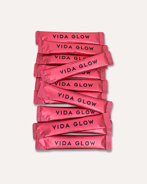 Natural Marine Collagen Sachets - Cranberry & Lime-Vida-Glow-China